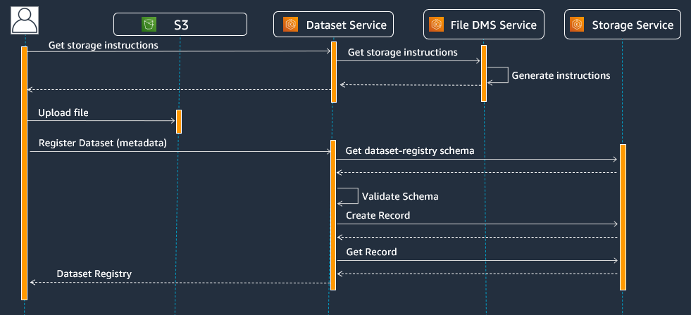 Dataset execution flow