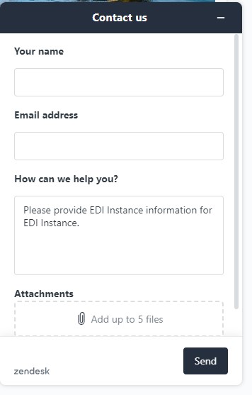Express for EDI - Support Ticket
